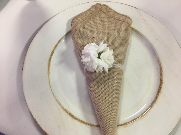 Rustic Ivory Charger Plate