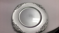 Silver Vintage Charger Plate