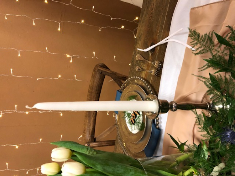 Silver 8 Candlestick
