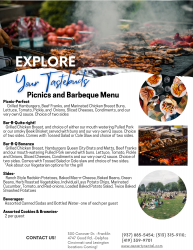 Catering Menu