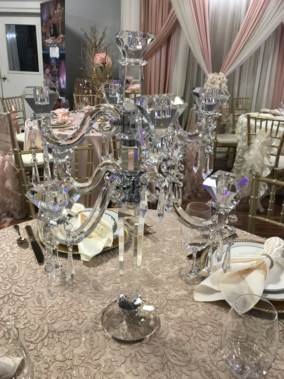 Crystal Candelabra 25 (Delivery Only)