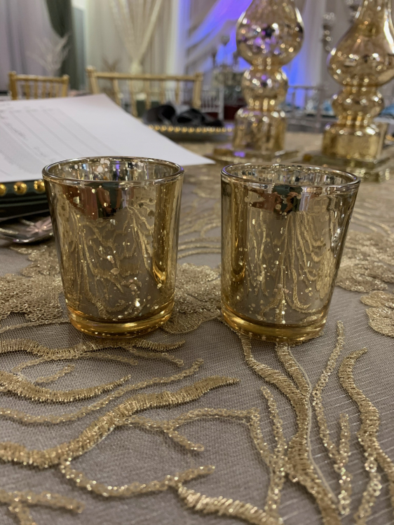 Crushed Gold Votives