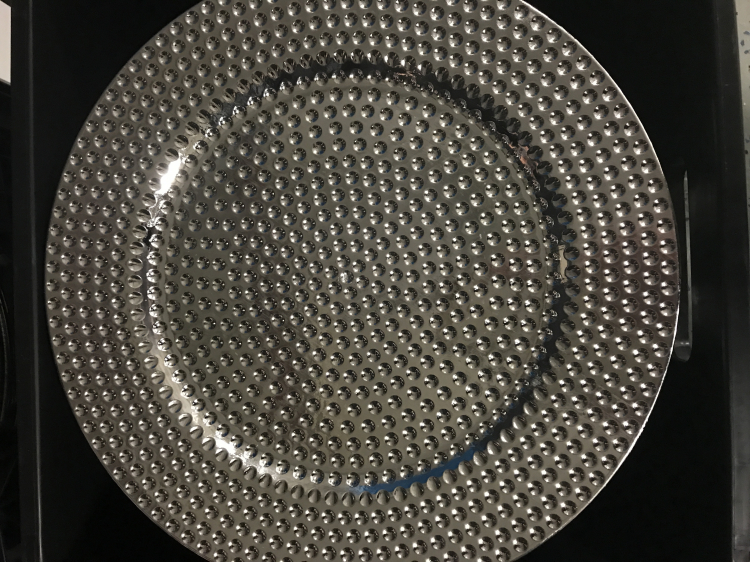 Silver Hammered Charger