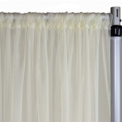 Ivory 30' Sheer Ceiling Drape w/gramets