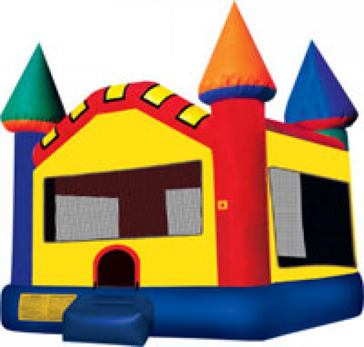15x15 Castle Moonwalk PU