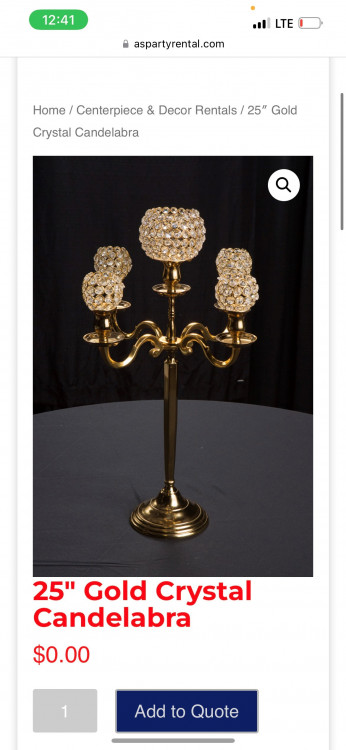 Gold 27 Candelabra