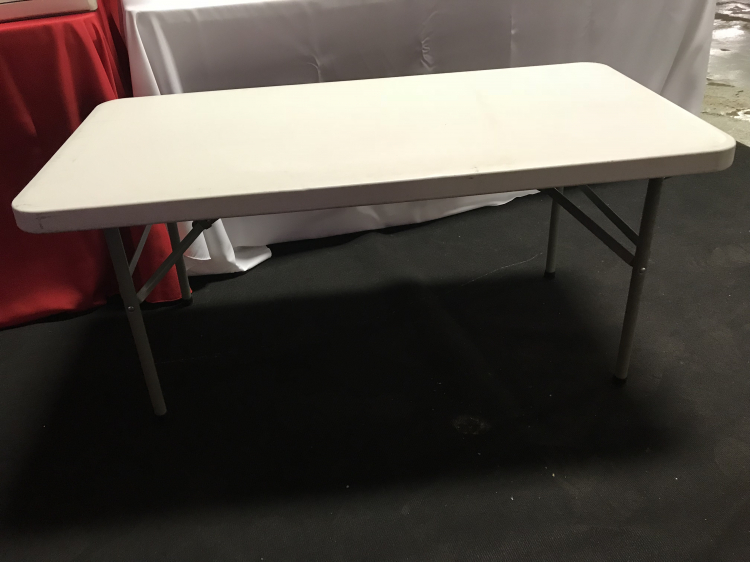 White 4' Kids Table