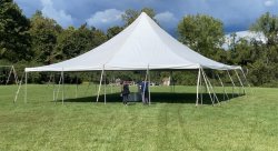 40'x40' High Peak Pole Tent (Grass Only)