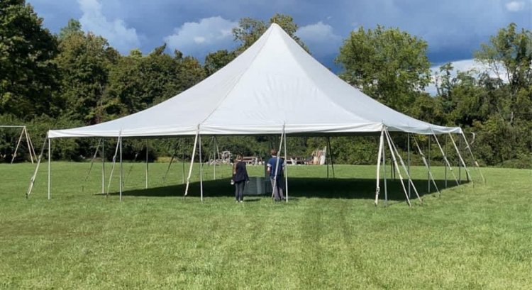 40'x40' High Peak Pole Tent (Grass Only)