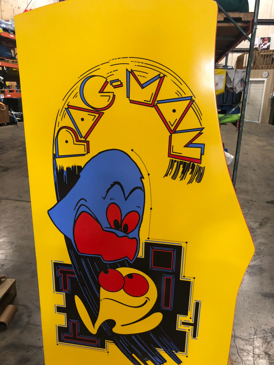 Yellow Pac Man Cabinet with 60 games