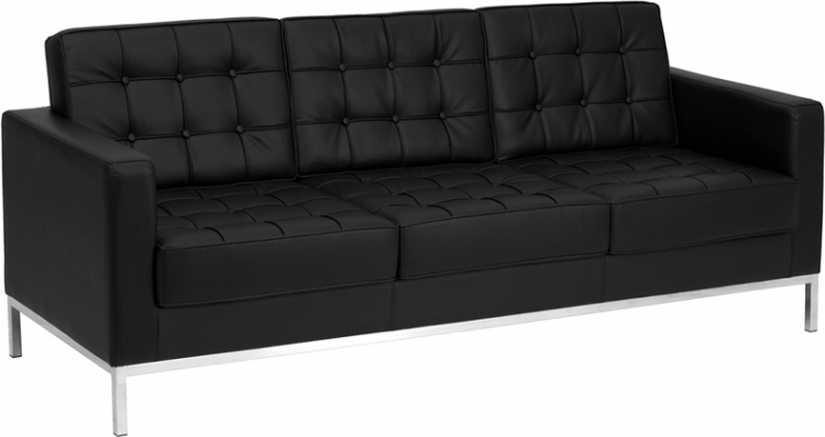 Black Leather Sofa