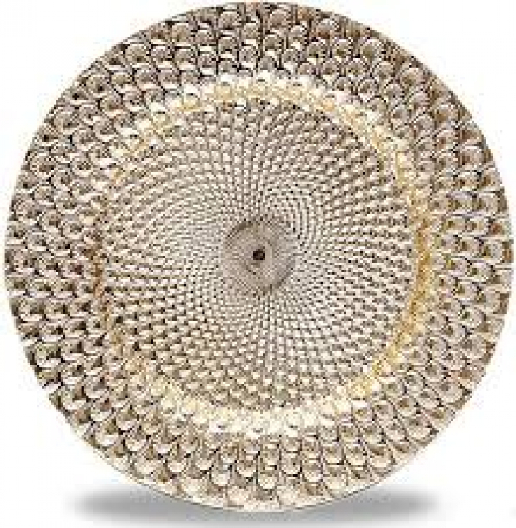 Gold Peacock Charger