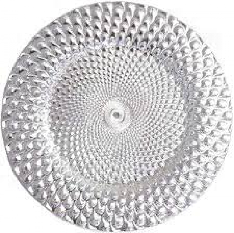 Silver Peacock Charger