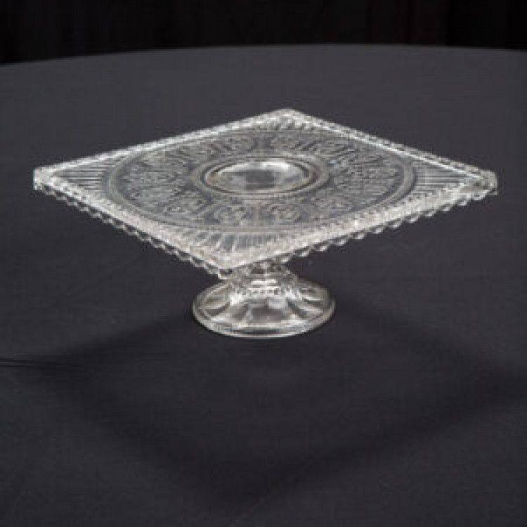 Crystal Cake Stand- Square