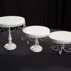 White Crystal Cake Stand
