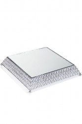 Square Crystal Mirror Cake Stand