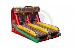 Dual Lane Inflatable Interactive Skee Ball