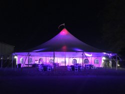 57' Round Sail Cloth Pole Tent