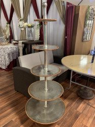 Copper Beaded 5' Cupcake Stand