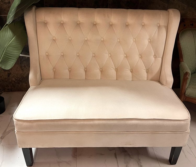 Vintage LoveSeat Ivory