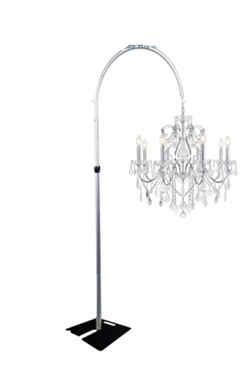 7-12 Feet Tall Curved Chandelier Holder (does not include Ch