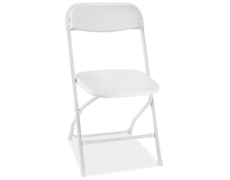 White Folding Metal Chair