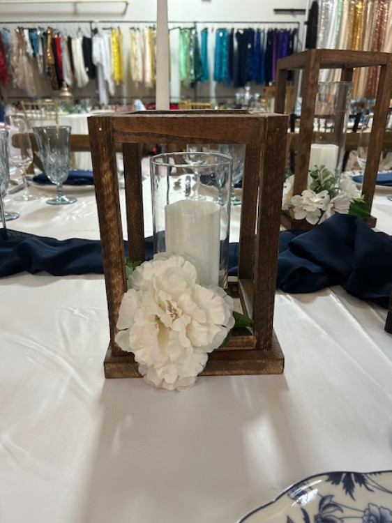 Elegant Medium Wooden Lantern
