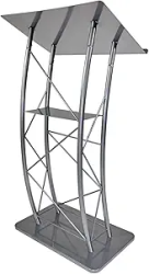 Grey Metal Podium Grey Metal Podium