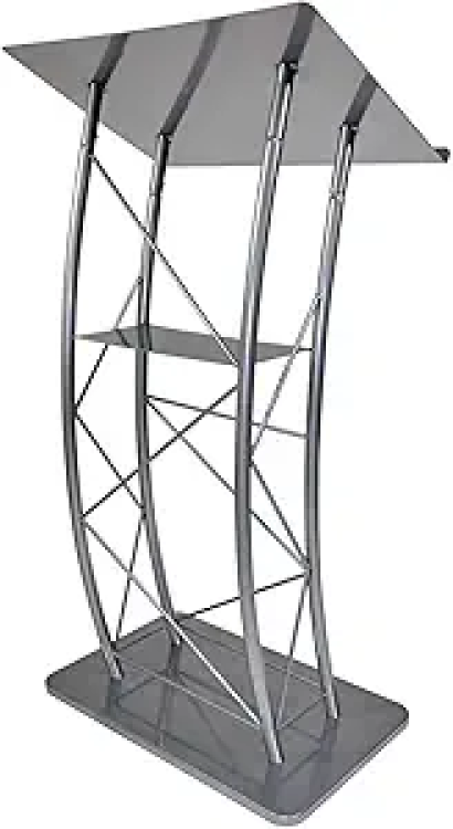 Grey Metal Podium Grey Metal Podium