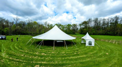 57' Round Sail Cloth Pole Tent (F) 57' Round Sail Cloth Pole Tent (F)