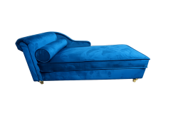 Sapphire Velvet Chaise Lounge